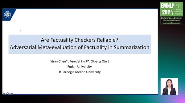 Underline Are Factuality Checkers Reliable Adversarial Meta