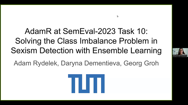 Underline Adamr At Semeval Task Solving The Class Imbalance