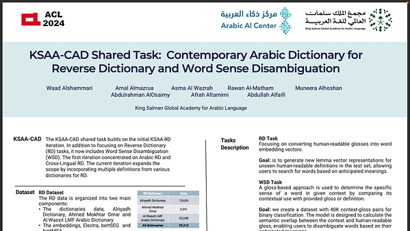 Underline | KSAA-CAD Shared Task: Contemporary Arabic Dictionary for ...