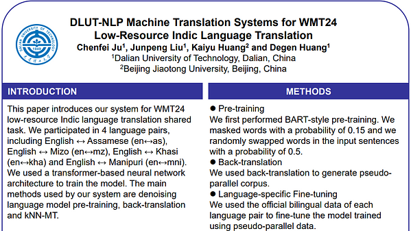 DLUT-NLP Machine Translation Systems for WMT24 Low-Resource Indic ...