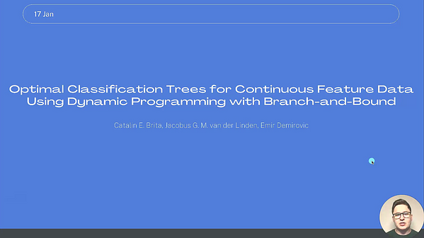 Optimal Classification Trees for Continuous Feature Data Using Dynamic ...