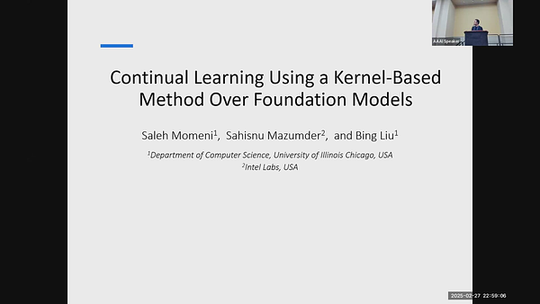 Continual Learning Using a Kernel-Based Method Over Foundation Models ...
