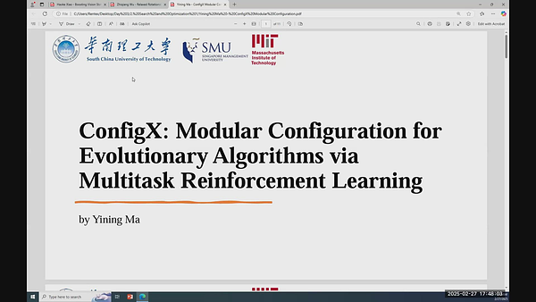 ConfigX: Modular Configuration for Evolutionary Algorithms via ...