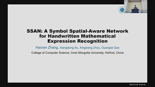 SSAN: A Symbol Spatial-Aware Network for Handwritten Mathematical ...