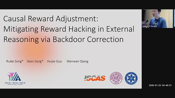 Causal Reward Adjustment: Mitigating Reward Hacking in External ...