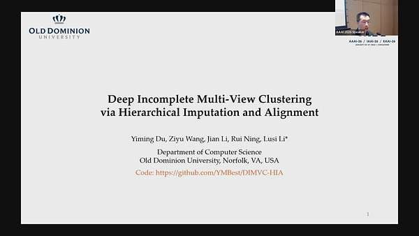 Deep Incomplete Multi-View Clustering via Hierarchical Imputation and ...