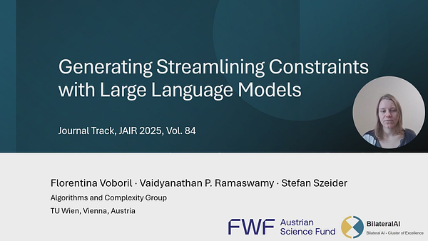 Generating Streamlining Constraints with Large Language Models | Underline