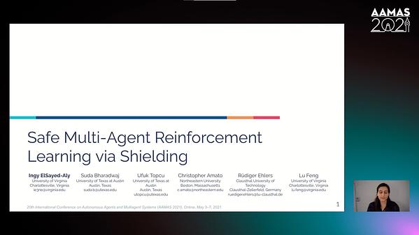 Underline | Safe Multi-Agent Reinforcement Learning via Shielding