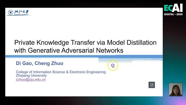 Private Knowledge Transfer via Model Distillation with Generative ...