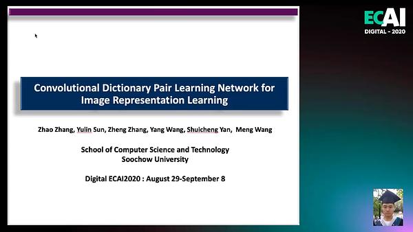 Convolutional Dictionary Pair Learning Network for Image Representation ...