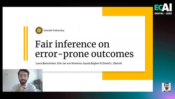 Underline | Fair Inference on Error-Prone Outcomes