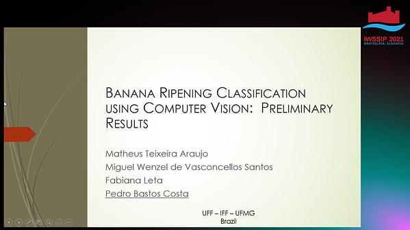 Banana Ripening Classification using Computer Vision: Preliminary ...