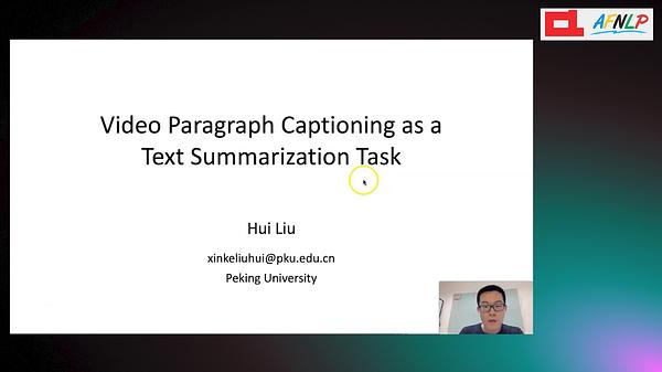Video Paragraph Captioning as a Text Summarization Task | Underline