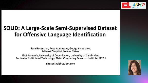 SOLID: A Large-Scale Semi-Supervised Dataset for Offensive Language ...
