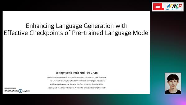 Underline Enhancing Language Generation With Effective Checkpoints Of Pre Trained Language Model