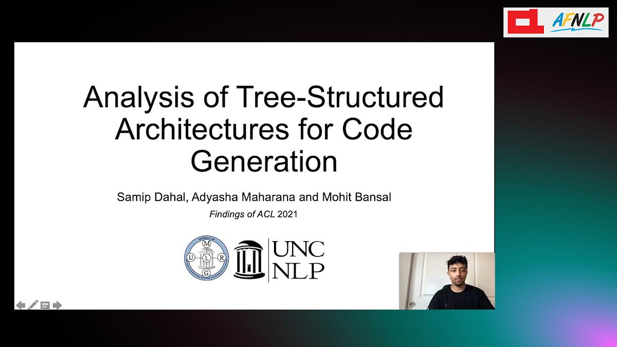 Analysis of Tree-Structured Architectures for Code Generation