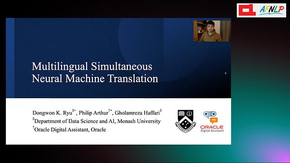 Multilingual Simultaneous Neural Machine Translation | Underline