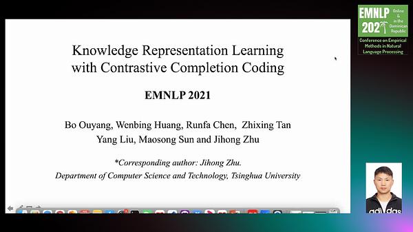 Knowledge Representation Learning with Contrastive Completion Coding ...
