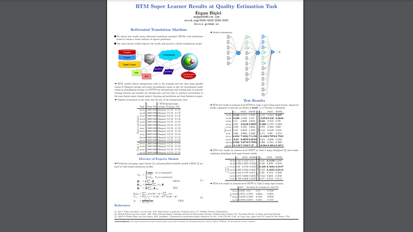 RTM Super Learner Results at Quality Estimation Task | Underline