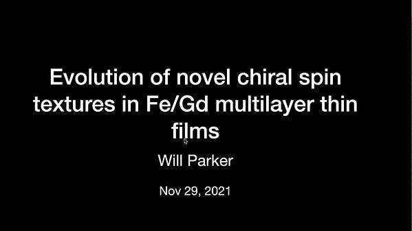 Evolution of Novel Chiral Spin Textures in Fe/Gd Based Multilayers ...