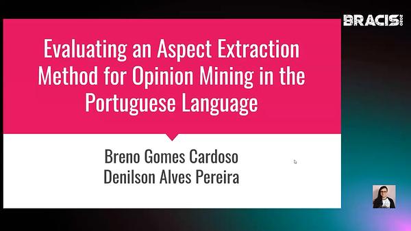Evaluating an Aspect Extraction Method for Opinion Mining in the ...