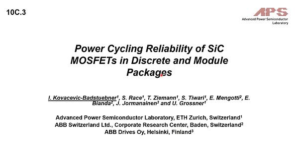 Power Cycling Reliability of SiC MOSFETs in Discrete and Module ...