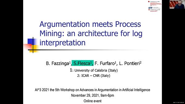 Argumentation meets Process Mining: an architecture for log ...