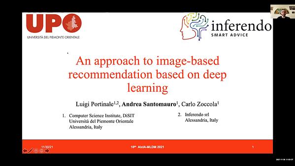 An approach to image-based recommendation based on deep learning ...
