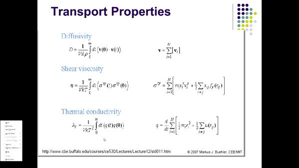 Molecular Dynamics MOOC 11.2.4. Confinement Effect | Underline