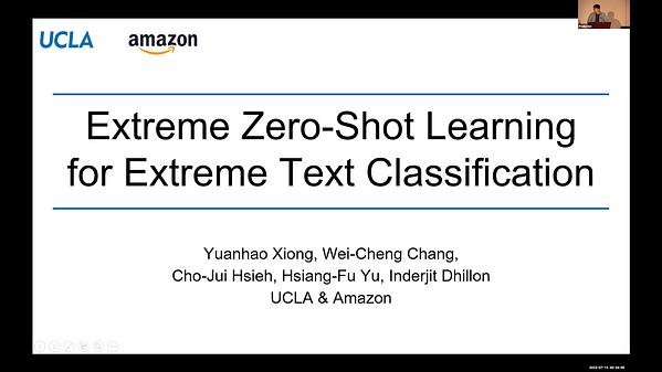 Extreme Zero-Shot Learning for Extreme Text Classification | Underline