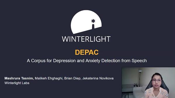 DEPAC: A Corpus for Depression and Anxiety Detection from Speech ...