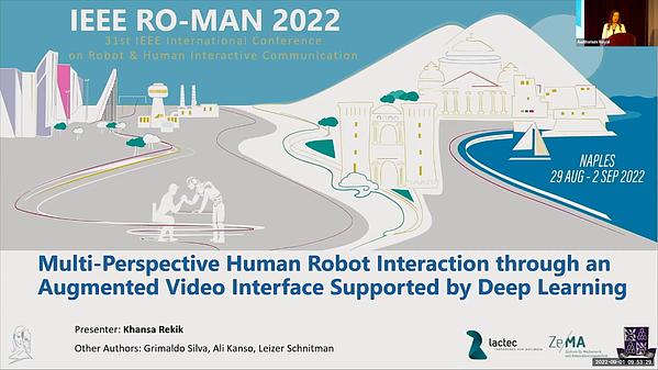 Multi-perspective human robot interaction through an augmented video ...