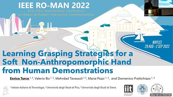 Learning Grasping Strategies for a Soft Non-Anthropomorphic Hand from ...