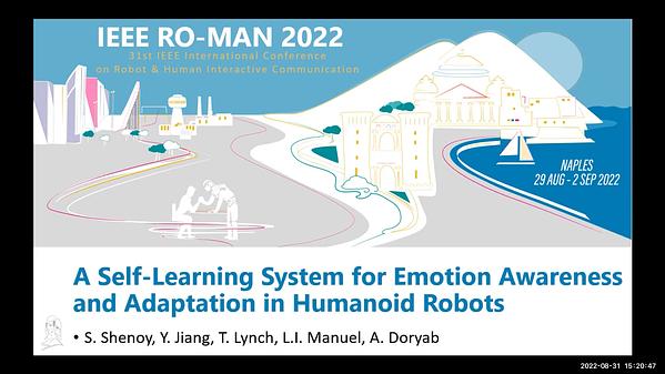 A Self Learning System for Emotion Awareness and Adaptation in Humanoid ...