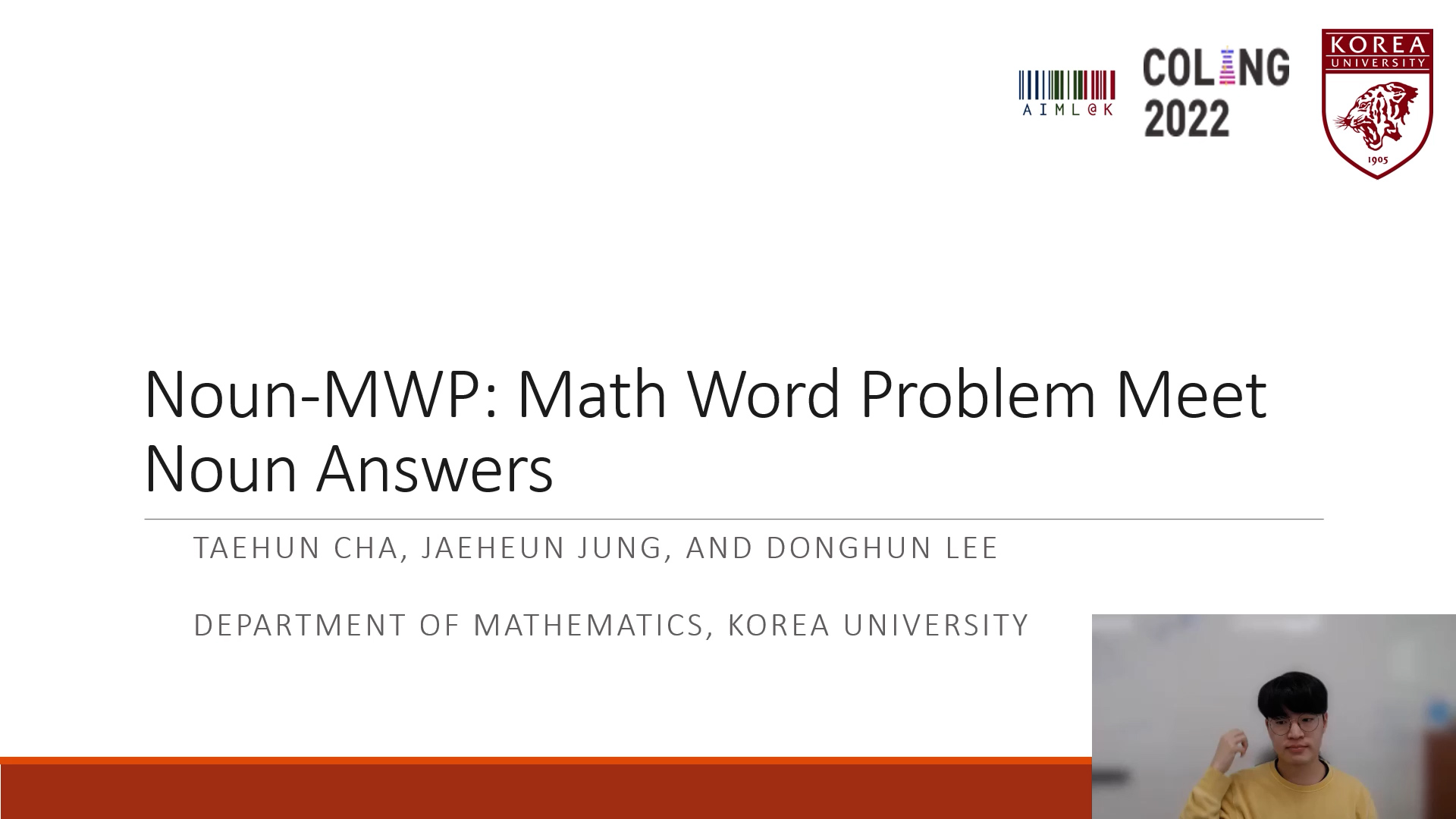 Underline Noun MWP Math Word Problems Meet Noun Answers