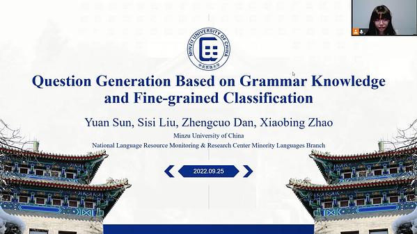 Question Generation Based on Grammar Knowledge and Fine-grained ...