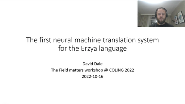 The first neural machine translation system for the Erzya language ...