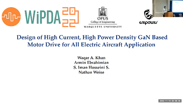 Design of High Current, High Power Density GaN Based Motor Drive for ...