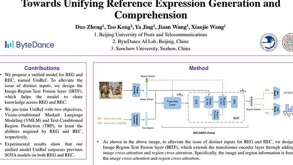 Expression Generation Towards Unifying Reference Expression Generation and Comprehension ...