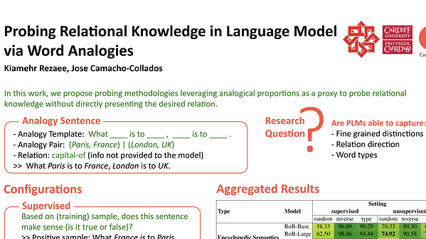 Probing Relational Knowledge in Language Models via Word Analogies ...