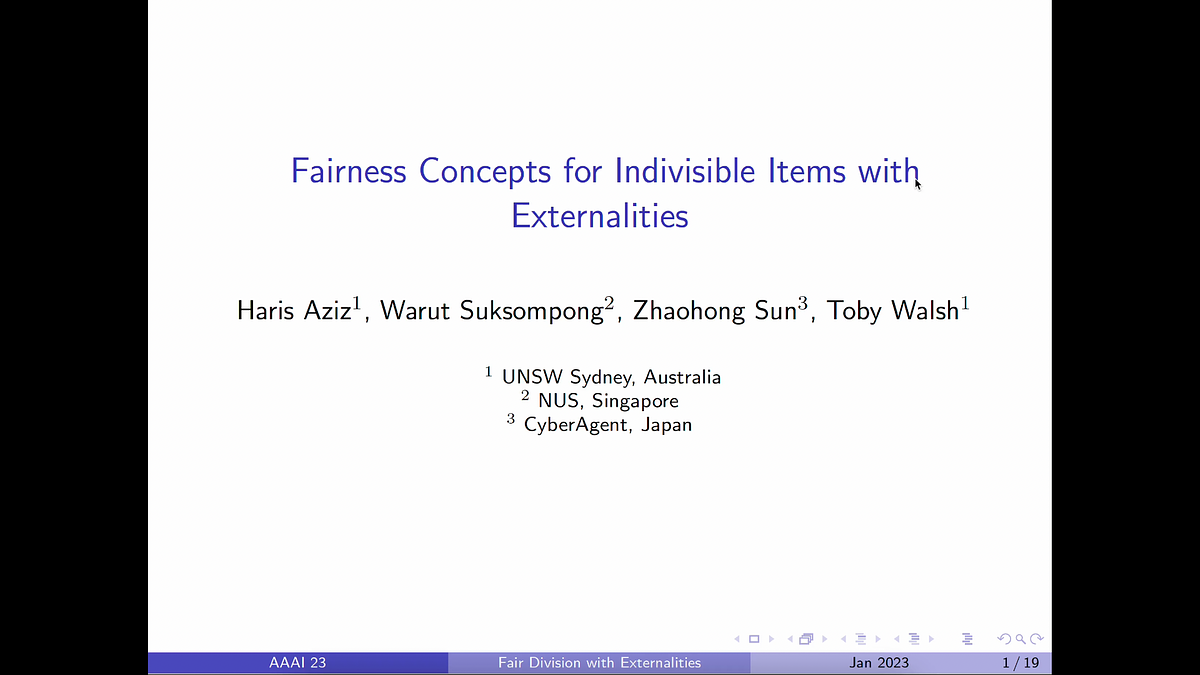 Underline | Fairness Concepts for Indivisible Items with Externalities