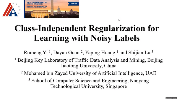 Class-Independent Regularization for Learning with Noisy Labels | Underline