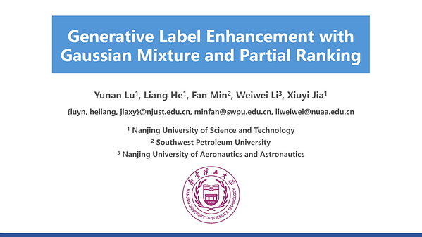 Generative Label Enhancement with Gaussian Mixture and Partial Ranking ...
