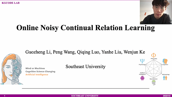 Online Noisy Continual Relation Learning | Underline