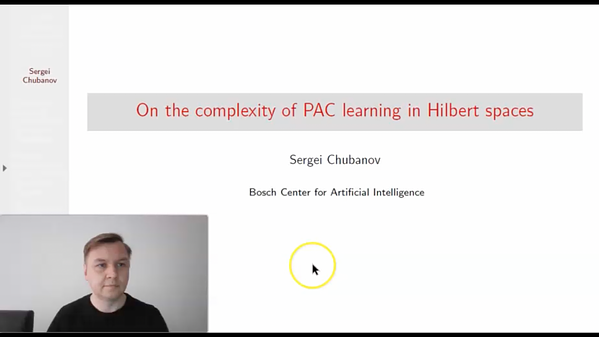 On the complexity of PAC learning in Hilbert spaces | Underline