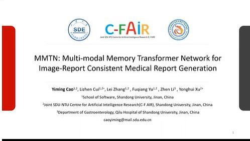 MMTN: Multi-modal Memory Transformer Network for Image-Report ...