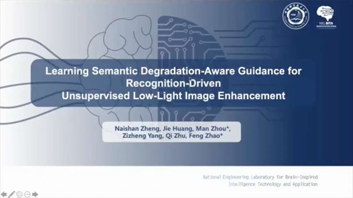 Underline Learning Semantic DegradationAware Guidance for