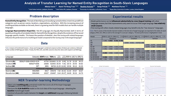 Analysis of Transfer Learning for Named Entity Recognition in South ...