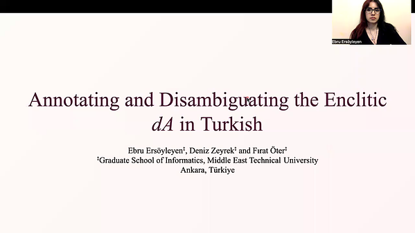 Annotating and Disambiguating the Discourse Usage of the Enclitic dA in ...