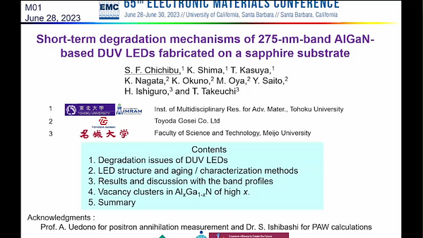 Short-Term Degradation Mechanisms of 275-nm-Band AlGaN-Based Deep ...